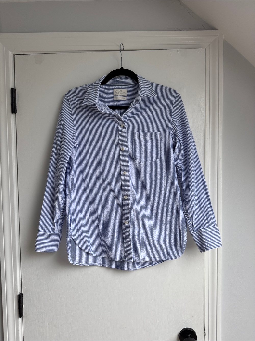 Jcrew Women’s Seersucker Buttondown Shirt